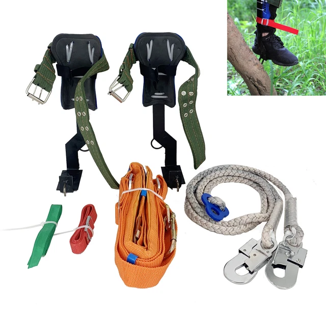 TreeUp Klettergurt Stahlsteigeisen DR 100 mit Höhenverstellung