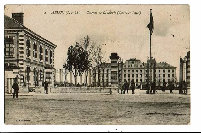 CPA-carte postale-France-Melun- Caserne de la cavalerie -Quartier Pajol VMO16192