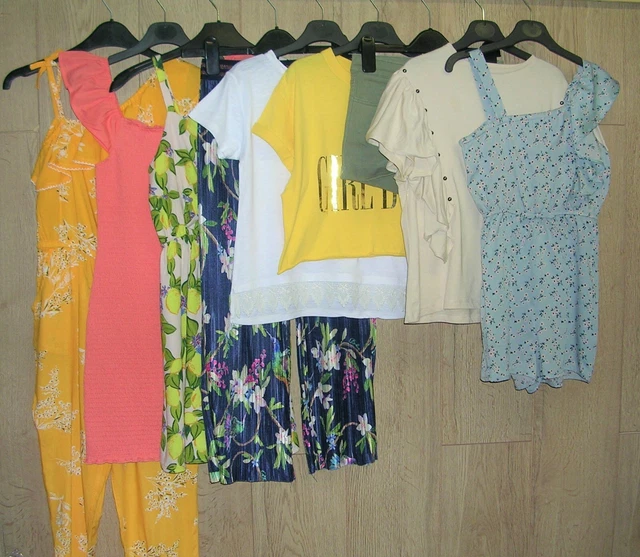 RIVER ISLAND TED BAKER etc Girls Summer Bundle Shorts Tops Dresses Age 9-10 140
