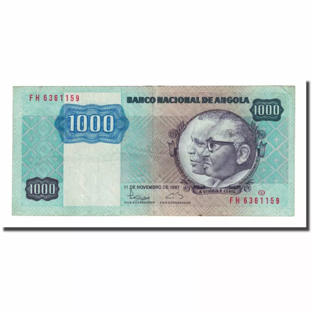 [#168065] Banknote, Angola, 1000 Kwanzas, 1987-11-11, KM:121b, AU