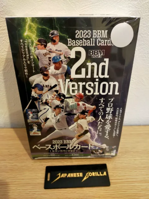 【New】BBM 2023 Baseball Cards 2nd Version NPB Factory Sealed Box From Japan 20 pc