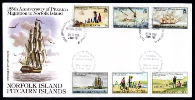 Pitcairn Islands - 1981 125th Anniversary of Pitcairn Migration First Day Cover