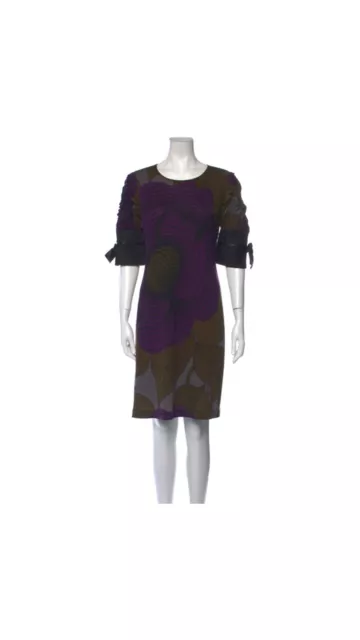 Philosophy Di Alberta Ferretti Printed Knee-Length Dress Size 8 2