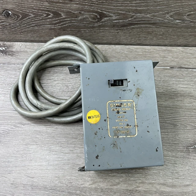 VINTAGE SINGER INDUSTRIAL Sewing Machine Clutch Motor Switch 1/2HP 250V ...