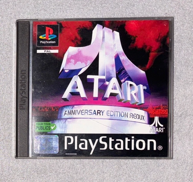 Jeu PS1 Atari Anniversary Edition Redux - Version PAL FR Complète (CIB) - État Correct Rétro