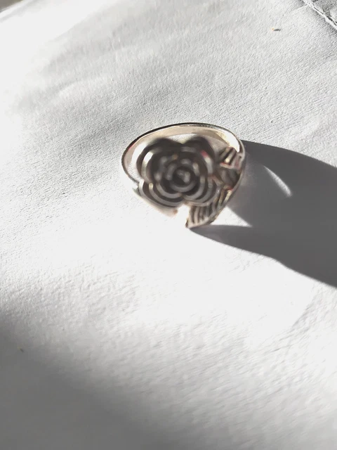 Bague En Argent Massif Motif Corde - Taille 55/56 - Occasion élégante