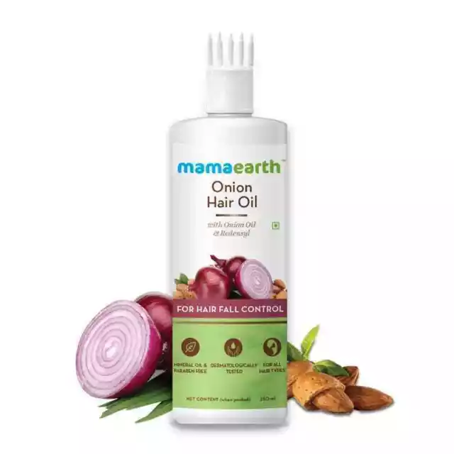 Aceite de cebolla Mamaearth para el crecimiento del cabello y el control de...