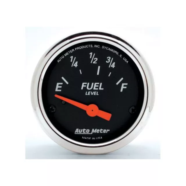 Autometer Designer Black 2-1/16" Fuel Level Gauge Short Sweep Electric AU1423