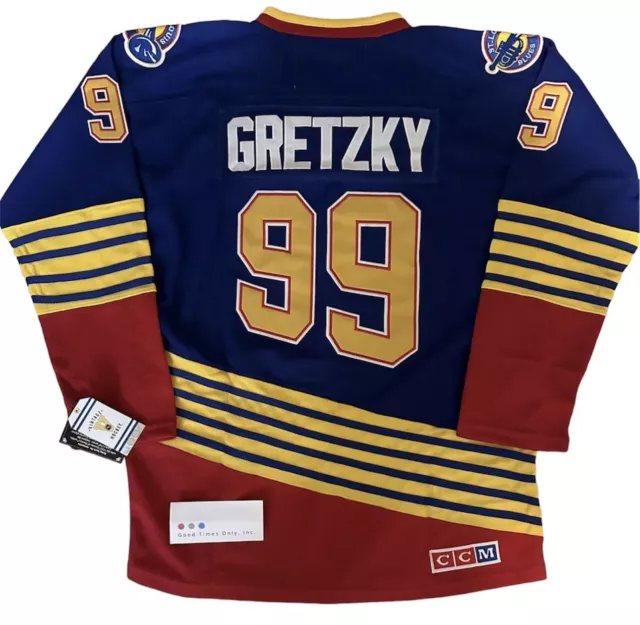 Fanatics NHL St. Louis Blues Wayne Gretzky #99 Breakaway Vintage Replica Jersey, Men's, Large, Blue