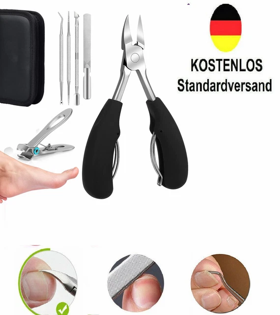 Fußnagelzange Aus Edelstahl - Für Dicke & Starke Nägel, Ergonomischer Griff