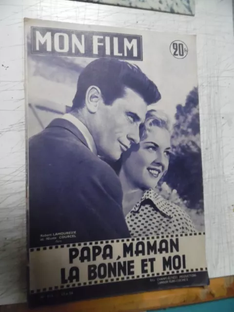 Mon Film No 514-06/1956-Robert Lamoureux Dans "Papa Maman  La Bonne Et Moi"