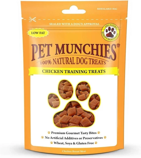 Dog Training Treats Natural Grain free Real Meat Chicken Tasty Bites Low Fat 50g