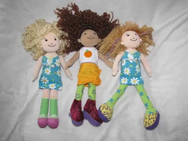 Manhattan Toy Stuffed Plush Cloth Doll Groovy Girl Set Lot Siri Britta 12"