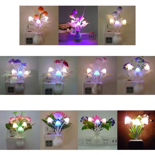 LED Mushroom Night Light - Lampe à Poser 7 Couleurs Burundi