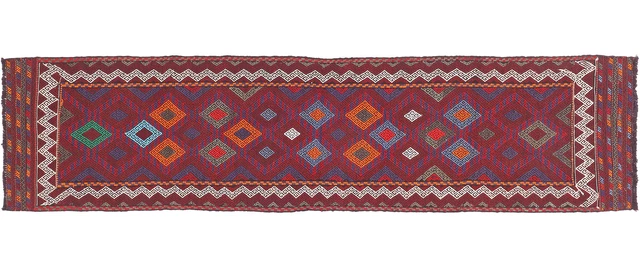 Kelim Afghan Tissé Main – Tapis Oriental 200x155 Cm, 100% Laine, Beige, Dicarpet