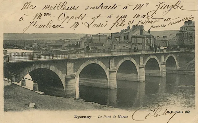 CPA  51 - Epernay - le Pont de Marne