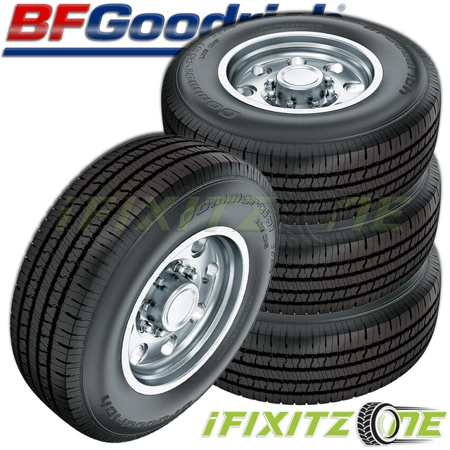 4 BFGoodrich Commercial T/A All-Season 2 LT245/75R17 121R Work Truck SUV Tires