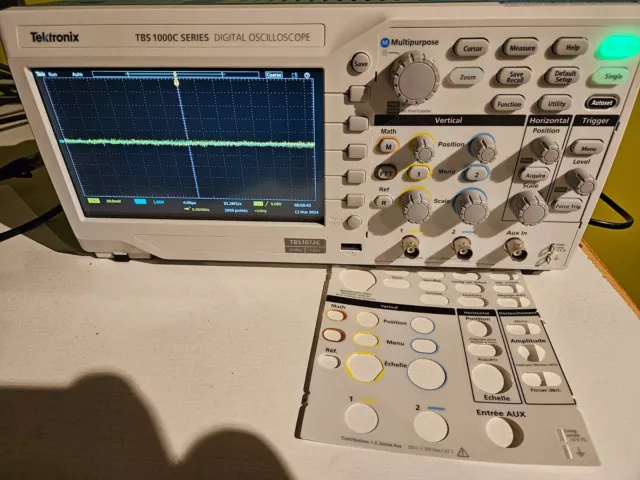 Oscilloscope numérique Tektronix TBS1072C 70 MHz, 2-Ch, 1 GS/s