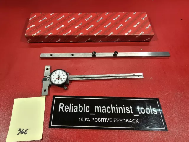 AMERICAN MADE STARRETT 450 6 inch DIAL depth gage with 7 in base (S66)
