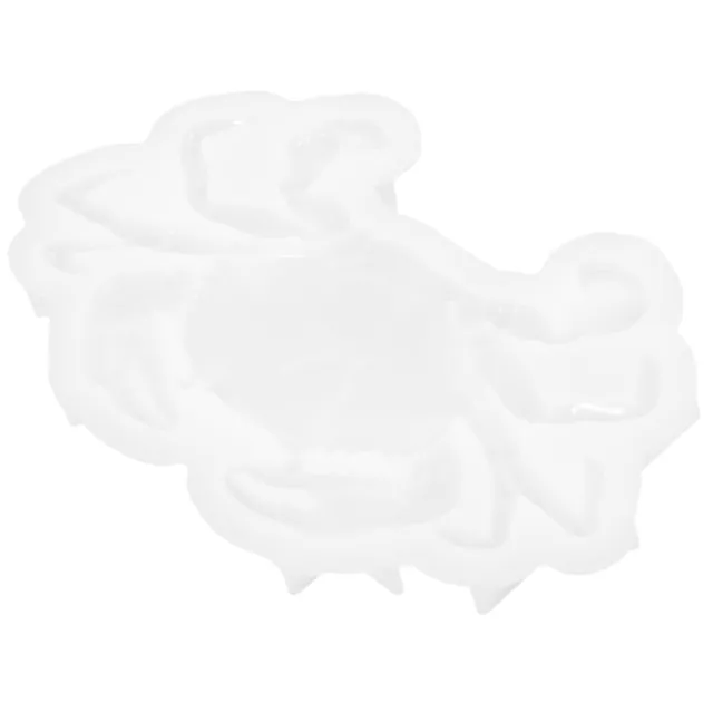 Weiß Kieselgel Krabben-Ornament-Form Kind Spielset Für Kinder Ozean-Dekor