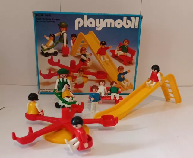 Vintage PLAYMOBIL, 3416, Spielplatz, Komplett In OVP