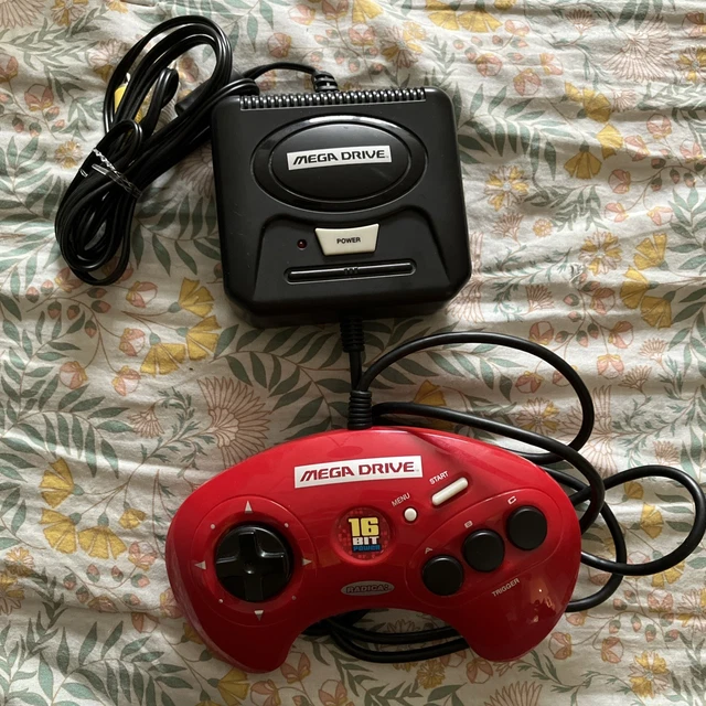 SEGA MEGA DRIVE Radica Plug Play 16 bits rojo juegos