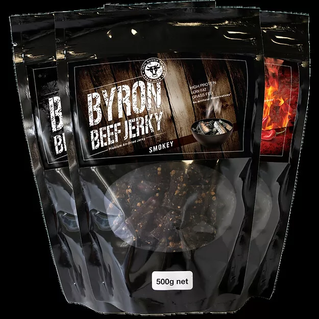 1.5kg of Premium Beef Jerky - Made by Byron Jerky - Choose Your Flavours