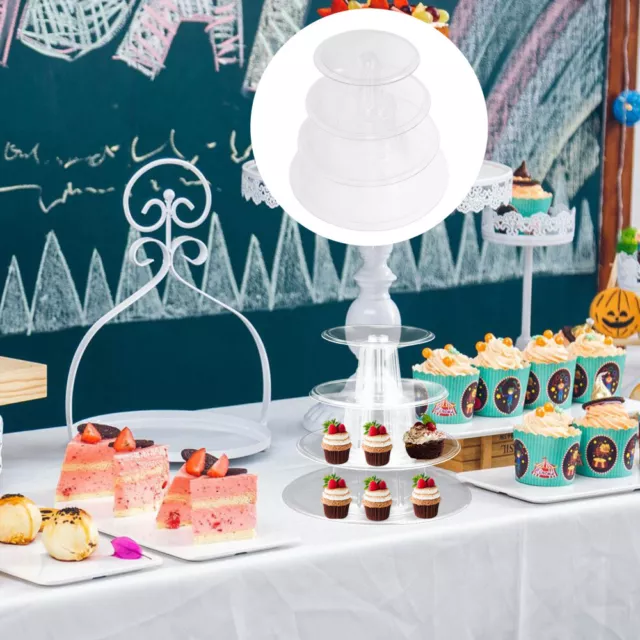 Macaron-Ausstellungsständer Plastik Tasse Kuchen Pappbecher Kuchenstand