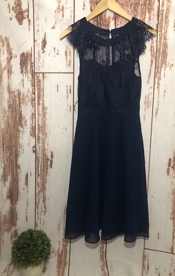 LIZA LUXE MODCLOTH NWT CROCHET /MESH Neck DRESS Size S