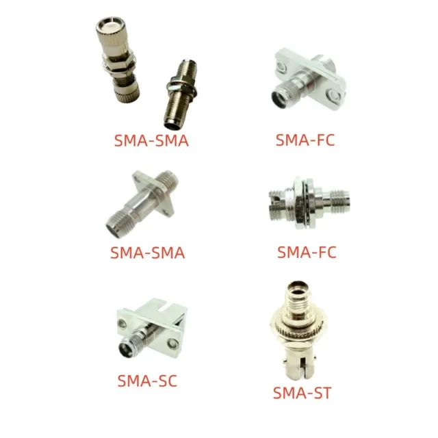 SMA to SMA FC SC ST Adapter Fiber Optical Coupler Flange Converter