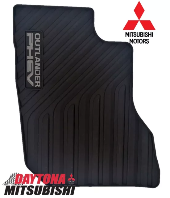 New Genuine Mitsubishi 2019 Outlander PHEV Rubber All Weather Floor Mats OEM 3