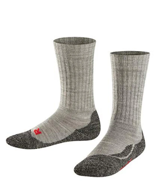 (TG. Taglia produttore: 39) FALKE - Active Warm, Calze da bambini e ragazzi, Gri
