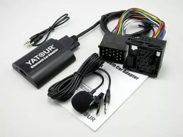 Yatour BTA A2DP Bluetooth Car Adapter CD Changer For BMW 17Pin Round Plug Radio