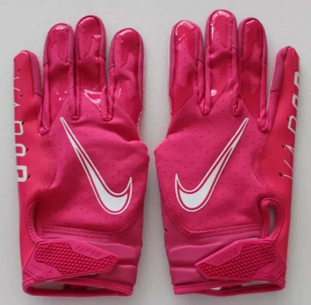 Nike Vapor Jet 6.0 Football Gloves Mens Large Vivid Pink/White