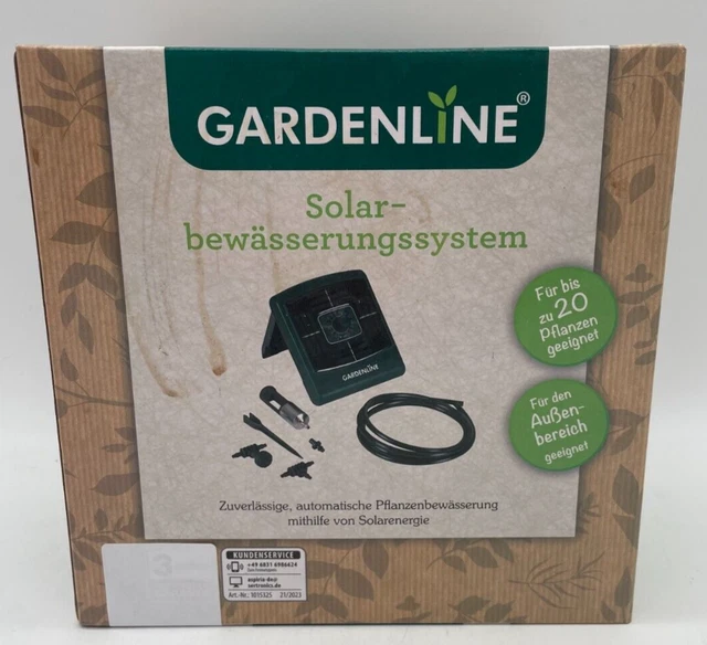 GARDENLINE® SOLAR BEWÄSSERUNGSSYSTEM Bewässerung programmierbar Neu EUR