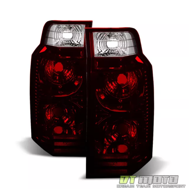 Dark Red 2006-2010 Jeep Commander Tail Lights Lamps Aftermarket Rear Left+Right