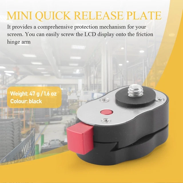 Field Monitor Release Plate for LCD Monitor Arm LED light Camera Camcorder  I1T6 2
