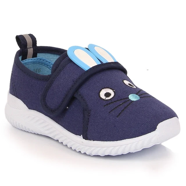 Girls' Atletico mouse touch fastener sneakers blue