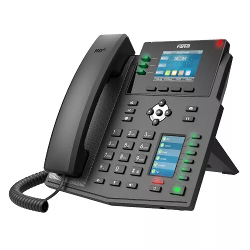 Fanvil X4U IP Phone LCD color display black