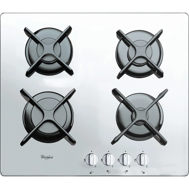 White ceramic gas shop hob