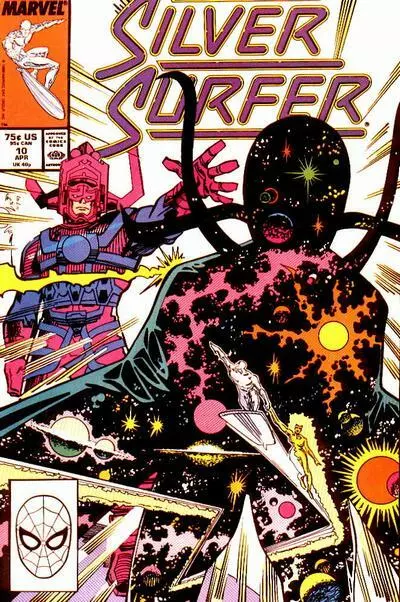SILVER SURFER (Vol. 3) #10 F,  Direct, Marvel Comics, 1988 Stock Image