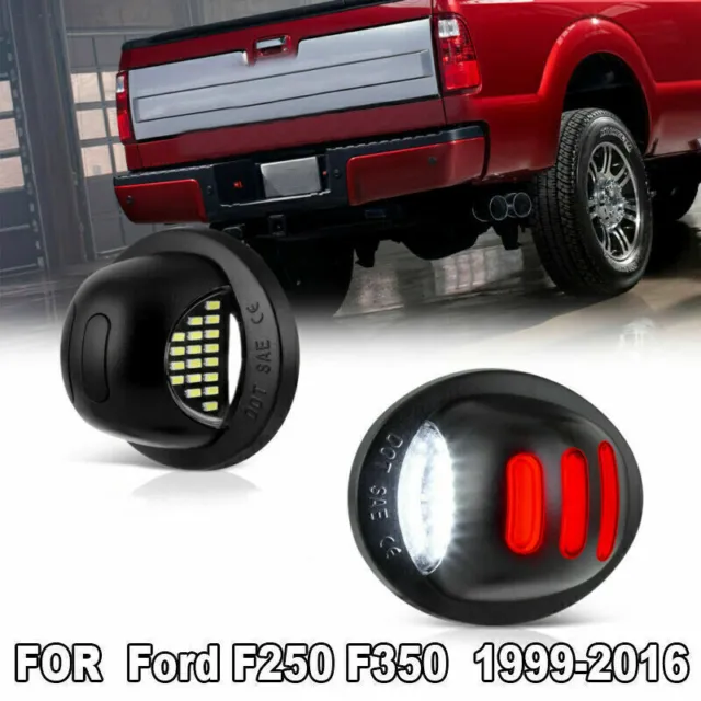 RED SMD Tube LED License Plate Tag Light Lamp For 1999-16 Ford F150 F250 F350