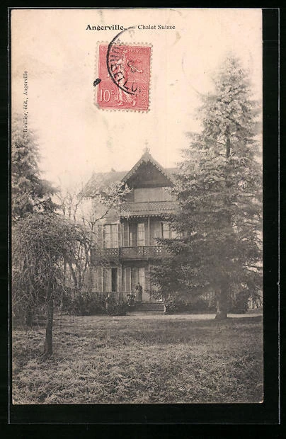CPA Angerville, Chalet Suisse 1906