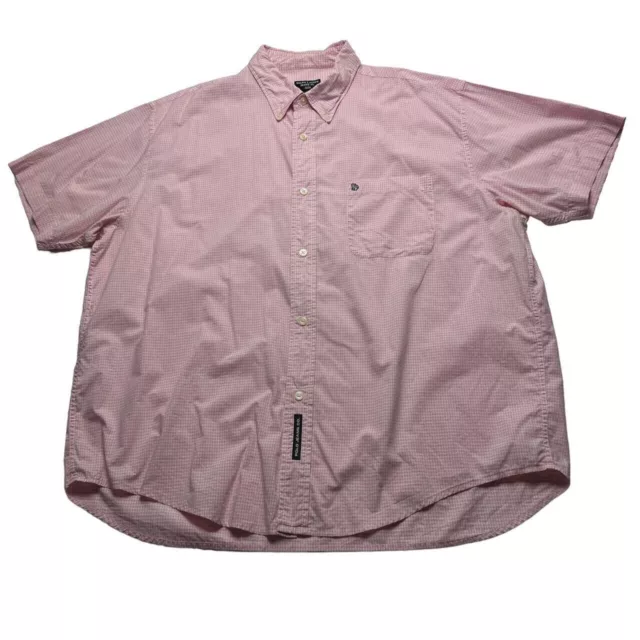 Ralph Lauren Shirt Oxford Short Sleeve Pink White Check VGC Size XL Polo Jeans