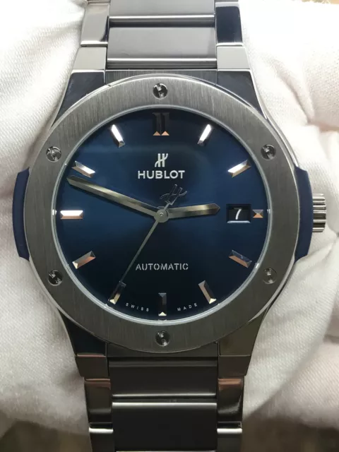 Hublot Classic Fusion 510.NX.7170.NX Blue Dial Automatic Men's Watch