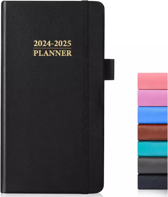 2024-2025 2-Year Pocket Weekly Planner for Purse Calendar Appointment 3.7 x 6.7