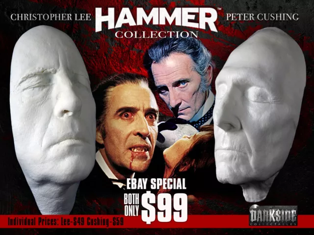 HAMMER HORROR COLLECTION CUSHING & LEE LIFE-SIZE Life Cast in Lightweight Resin