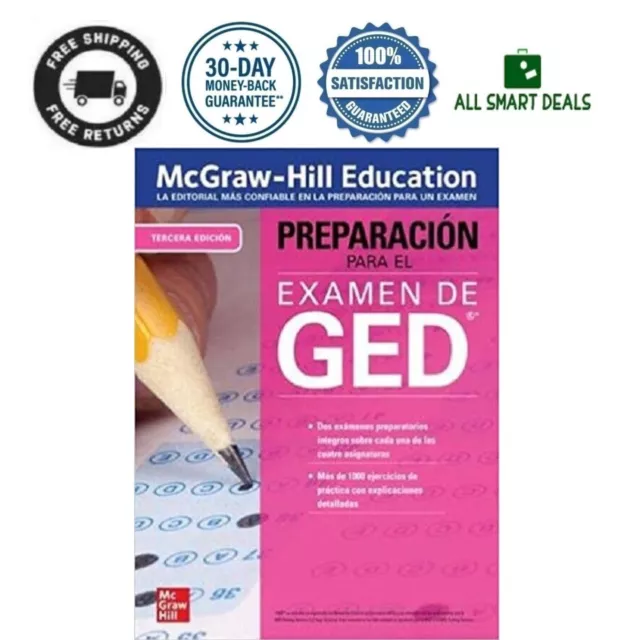 Libro De GED En Español Preparación Para El Examen Tercera Edición Envio Gratis