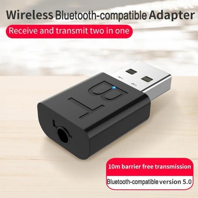 5.0 BLUETOOTH AUDIO Transmitter Receiver USB Adapter Speaker PC Car For