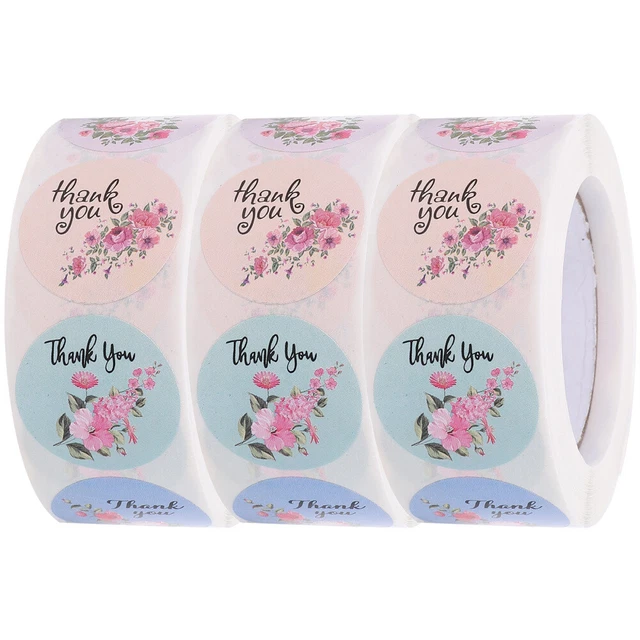 3 Rollen Dankeschön-Aufkleber, Geschenketikettenaufkleber,